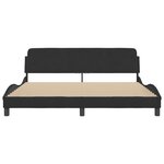 vidaXL Cadre de lit sans matelas noir 180x200 cm velours