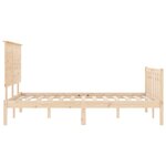 vidaXL Cadre de lit sans matelas 140x200 cm bois massif de pin