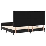 vidaXL Cadre de Lit Noir 200x200 cm Velours