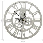 vidaXL Horloge murale Argenté 30 cm Acrylique
