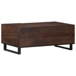 vidaXL Table basse marron 100x55x40 cm bois de manguier massif