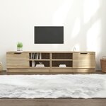 vidaXL Meubles TV 2 Pièces Chêne sonoma 80x35x36 5 cm Bois d'ingénierie