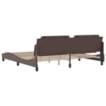 vidaXL Cadre de lit sans matelas marron 200x200 cm similicuir