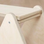 Jeu d'équilibre et motricité Montessori bois naturel et bleu turquoise