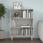 vidaXL Buffet Gris béton 69 5x32 5x90 cm Bois d'ingénierie