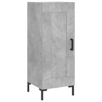 vidaXL Buffet haut Gris béton 34 5x34x180 cm Bois d'ingénierie