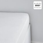 Drap housse - 140 x 190+25 cm jersey - Craie