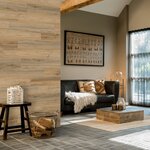 WallArt Planches d'aspect de bois Chêne naturel Marron latte