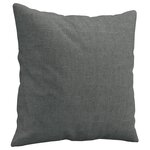 vidaXL Ensemble de canapés 2 Pièces coussins gris foncé tissu