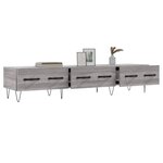 vidaXL Meuble TV sonoma gris 150x36x30 cm bois d'ingénierie