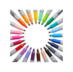 SHARPIE 24 Marqueurs permanents  Assortiment de couleurs  Pointe Fine  sous blister