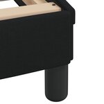 vidaXL Cadre de lit sans matelas noir 140x200 cm tissu