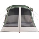 vidaXL Tente de camping avec porche 4 personnes vert imperméable