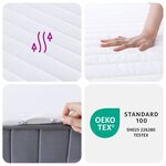 vidaXL Matelas en mousse moyennement doux 100x200 cm