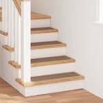 Tapis d'escalier vidaXL avec dos en latex Marron 20x75 cm