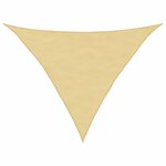 vidaXL Voile d'ombrage sable 2 5x2 5x3 5 m 100   polyester oxford