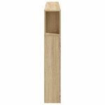 vidaXL Tête de lit à LED chêne sonoma 160x18 5x103 5cm bois ingénierie