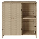 Cabinet de rangement vidaXL Beige 100x36x102 cm Rattan