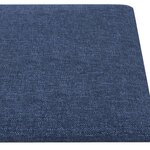 vidaXL Panneaux muraux 12 Pièces Bleu 60x30 cm Tissu 2 16 m²