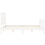 vidaXL Cadre de lit sans matelas blanc 140x200 cm bois de pin massif