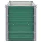 vidaXL Lit surélevé de jardin Acier galvanisé 100x40x45 cm Vert