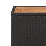 vidaXL Ensemble à manger de jardin avec coussins 3 Pièces Noir