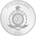 Pièce de monnaie en Argent 5 Dollars g 62.2 (2 oz) Millésime 2024 FRIGHTFUL FUN