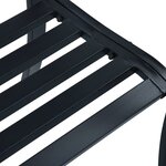 vidaXL Banc de jardin Noir 120 cm Acier