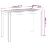 vidaXL Ensemble à manger de jardin 3 Pièces Bois d'acacia solide