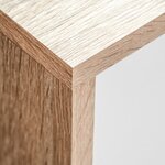 vidaXL Ensemble de meuble TV de 5 pièces en bois d'ingénierie blanc et chêne sonoma