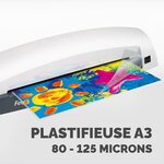Plastifieuse à Chaud Lunar Format A3 pour Pochette Gris lumière FELLOWES