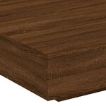 vidaXL Table basse chêne marron 100x100x31 cm bois d'ingénierie