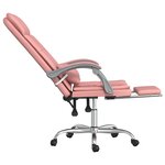 Fauteuil de massage inclinable de bureau informatique étude Rose similicuir rose 02_0025392
