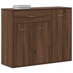 vidaXL Buffet Chêne marron 88x30x70 cm Bois d'ingénierie