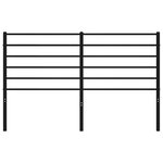 vidaXL Tête de lit métal noir 135 cm