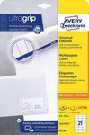 Paquet de 630 étiquettes universelles, 64 x 36 mm, blanc avery zweckform
