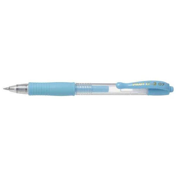 Stylo bille à encre gel G2 07, bleu pastel PILOT