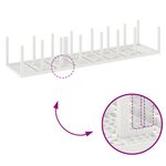 vidaXL Ensemble de salle à manger de jardin 15 pièces Blanc Rotin Synthétique