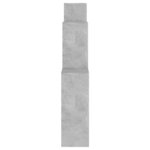 vidaXL Étagère murale cube Gris béton 80x15x78 5 cm Bois d’ingénierie
