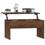 vidaXL Table basse Chêne marron 80x50 5x41 5 cm Bois d'ingénierie