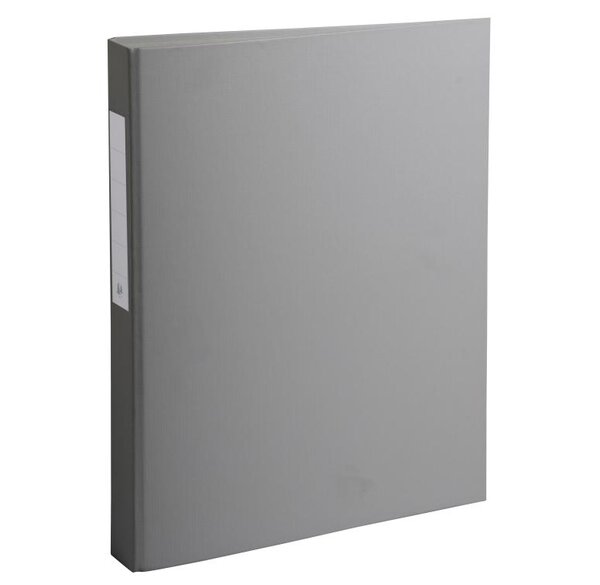 Classeur à anneaux, PP, 2 anneaux, A4, gris EXACOMPTA