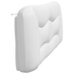 vidaXL Coussin de tête de lit blanc 200 cm similicuir
