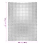 vidaXL Tapis de sol de camping anthracite 4x3 m
