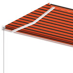 vidaXL Auvent manuel rétractable sur pied 450x300 cm Orange et marron