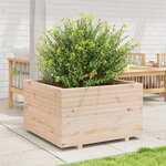 vidaXL Jardinière 80x80x49 5 cm bois de pin massif