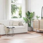 Tapis vidaXL "HUARTE" Sable 160x230 cm Ovale