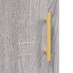 vidaXL Buffet haut Sonoma gris 34 5x34x180 cm Bois d'ingénierie
