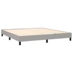 vidaXL Cadre de lit sans matelas gris clair 180x200 cm tissu