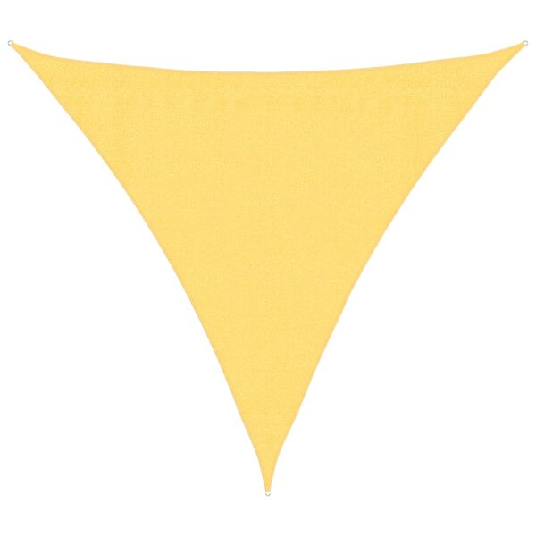 vidaXL Voile d'ombrage 160 g/m² Beige 3x3x3 m PEHD