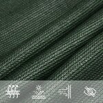vidaXL Voile d'ombrage 160 g/m² Vert foncé 2 5x2 5 m PEHD